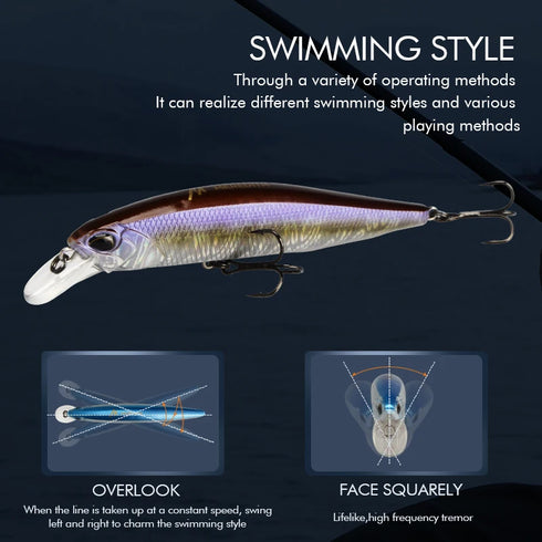 delete Jerk Minnow 100F 14g Floating Wobbler Fishing Lure Quality for Big Catch